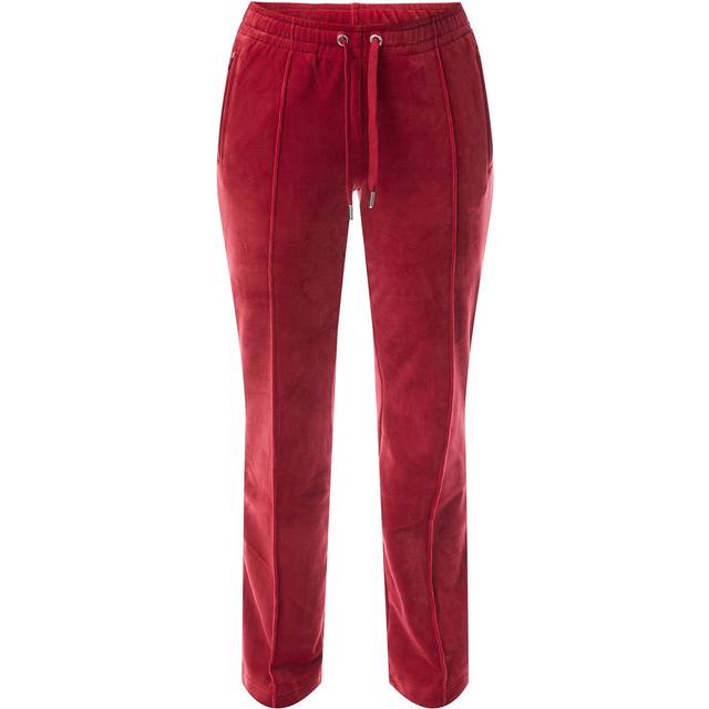 Juicy Couture – Röda, raka mjukisbyxor i velour, del av set