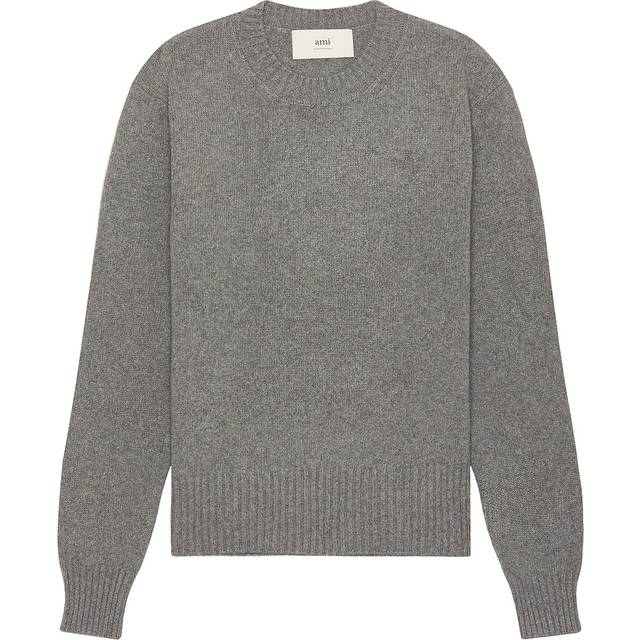 AMI Paris Tonal ADC Sweater in Light Grey - Light Grey. Size XL/1X (also in L, M, S). (XL/1X)