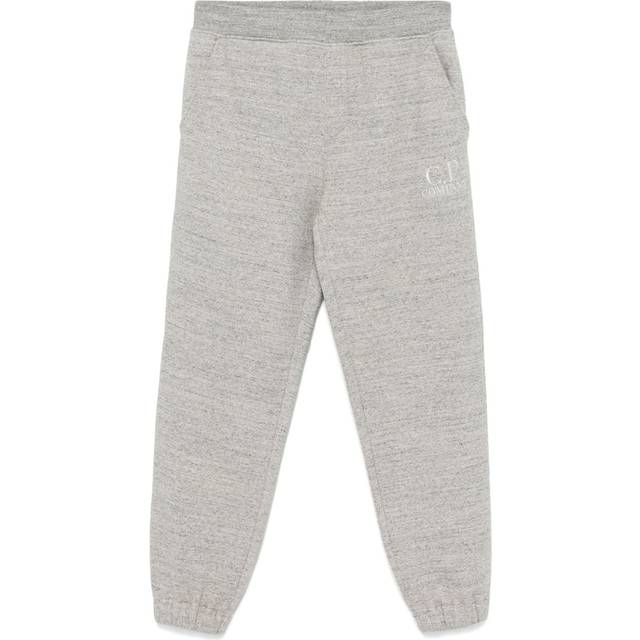 C.P. Company - logo-embroidered track trousers - men - Cotton - M - Grey