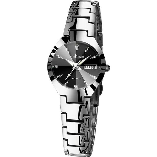 (silver black) High Quality Watches Women Fashion Watch 2022 Luxury Brand Quartz Ladies - Silver