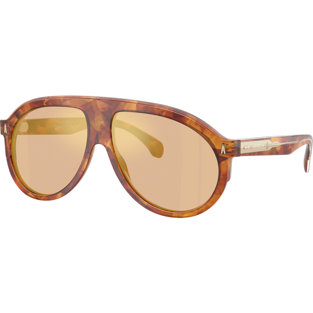 Moncler ME6001 FHAITE 30047J 59 Sköldpaddemönstradeshell Solglasögon Män