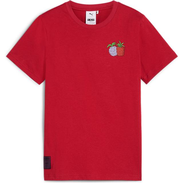 PUMA x One Piece Youth Graphic T-Shirt, Club Red, size 11-12 Youth (11-12 Youth)