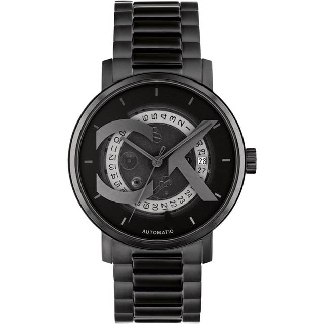 Skeleton Dial Automatic Watch - CK Iconic - Black - One Size