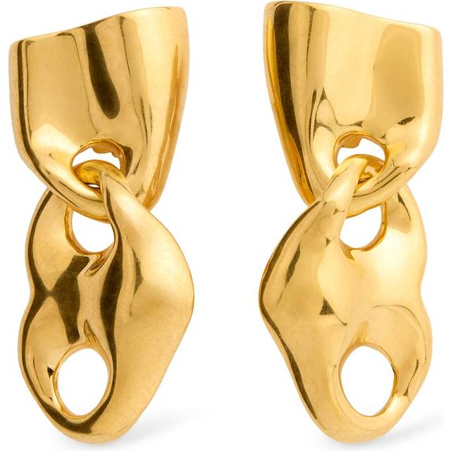 Love Drop Earrings - Antique Gold (01)