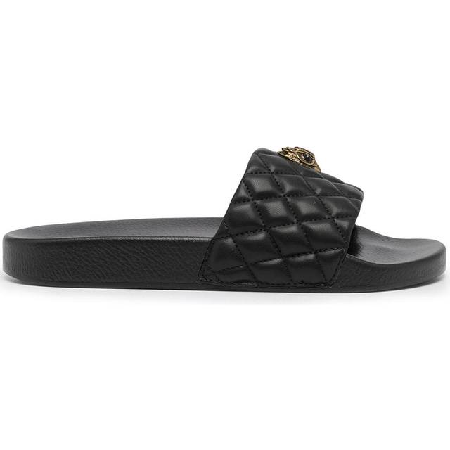 Kurt Geiger London - Meena Eagle quilted slides - women - Rubber/Rubber/Rubber - 41 - Black