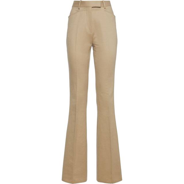 TOM FORD - Cotton-moleskin Straight-leg Pants - Beige - Neutrals - IT 38