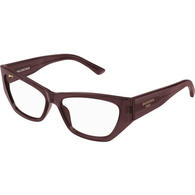 Balenciaga Kvinna BB0372O 004 Optiska bågar Acetat Violett Transparent Cat Eye