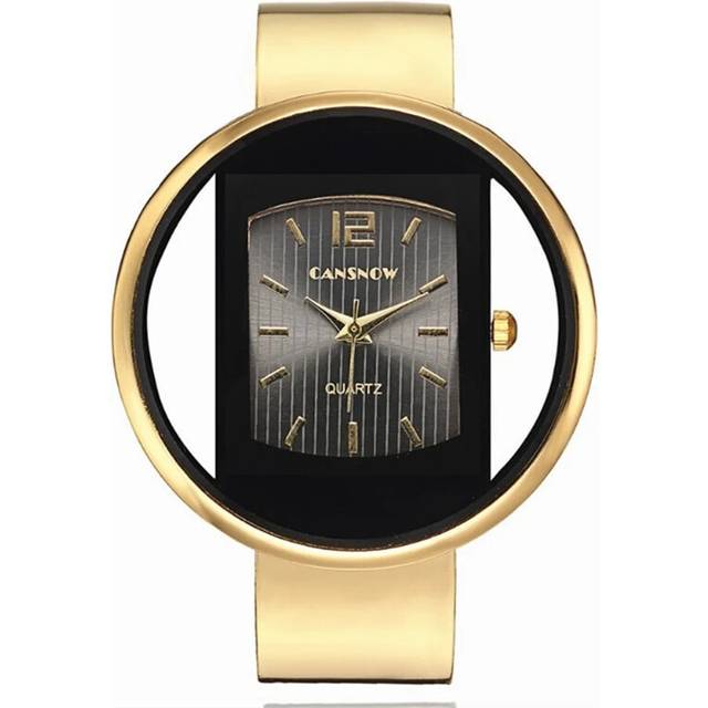(gold 1) Fashion Women Watch Gold Designed Luxury Ladies Wristwatches Steel Female