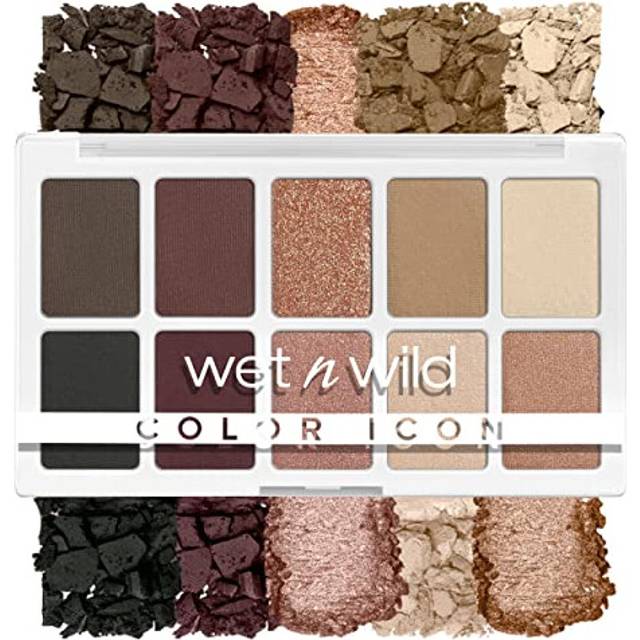 Wet 'n' Wild, Color Icon 10-Pan Palette, Eyeshadow Palette, 10 Richly Pigmented Colors for Everyday Makeup, Long-Lasting and Easy to Blend Formula,