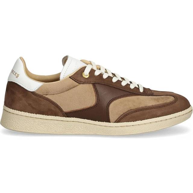 Filling Pieces - panelled design trainers - unisex - Leather - 42 - Brown