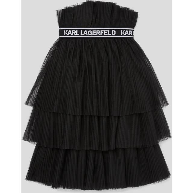 Karl Lagerfeld, Girls Ceremonie Tutu Skirt, unisex, Black, Size: 16Y