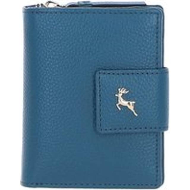 Ashwood Small Leather Purse - Teal - can be Embossed or Personalised