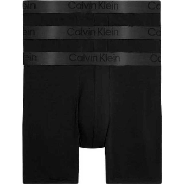 Calvin Klein Lyocell-Blend Boxer Briefs - Black - S