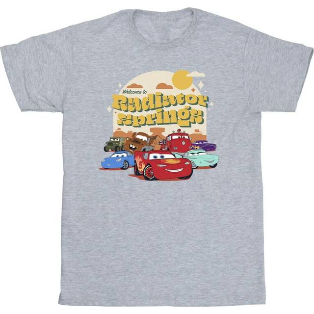 (7-8 Years, Sports Grey) Disney Boys Cars Radiator Springs Group T-Shirt
