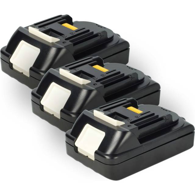 Extensilo - 3x Battery compatible with Makita BFR550Z, BFR550RFE, BFR550ZX, BFR750F, BFR750, BFR750L Power Tools (2500 mAh, Li-Ion, 18 v)