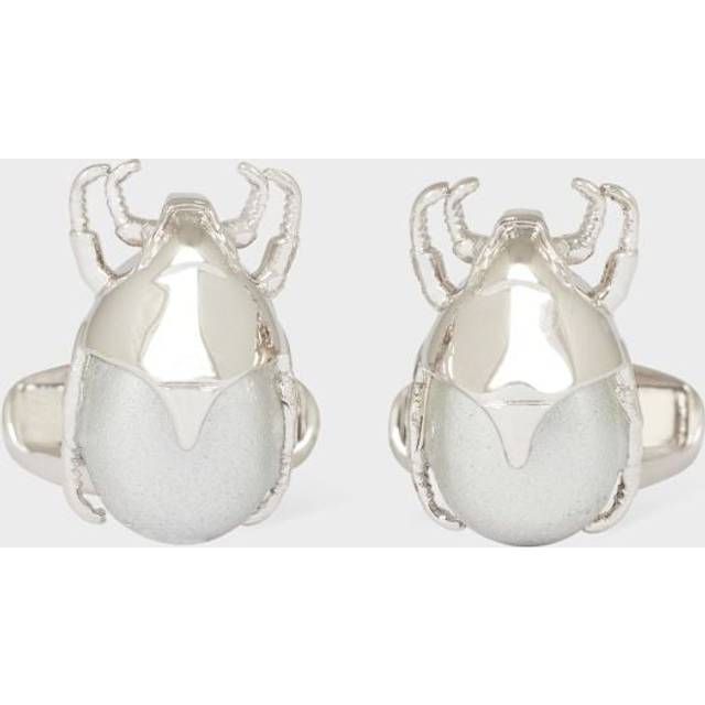 Paul Smith Silver Beetle Cufflinks - One Size