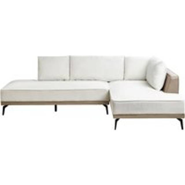 Left Hand Modular Fabric Corner Sofa Off-White MYKEN