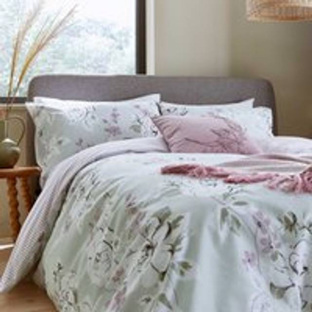 Helena Springfield Matilda Duvet Set - Sage Green/Lilac - Single