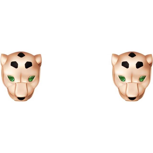Rose Gold, Tsavorite and Onyx Panthère de Cartier Earrings - One size