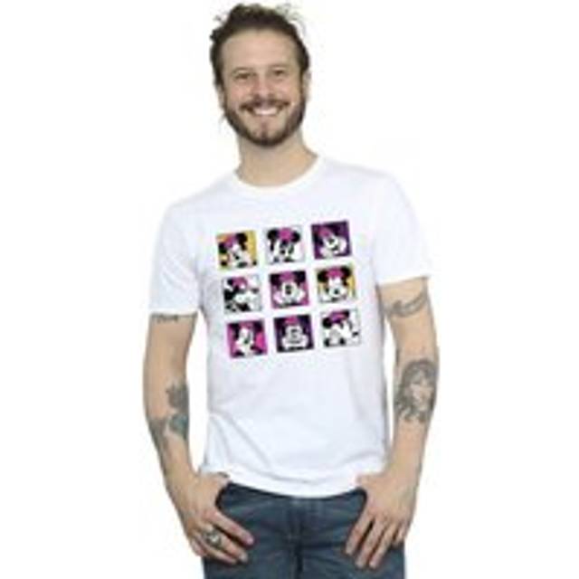 Minnie Mouse Squares T-Shirt - White - 4XL