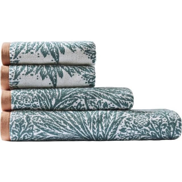 William Morris At Home Marigold Towels - Mineral - Bath Sheet In Blue
