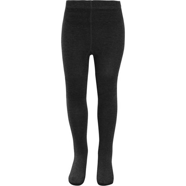(Black1, 3-4 Y) KAV Simple and Smooth Cotton Girls Tights