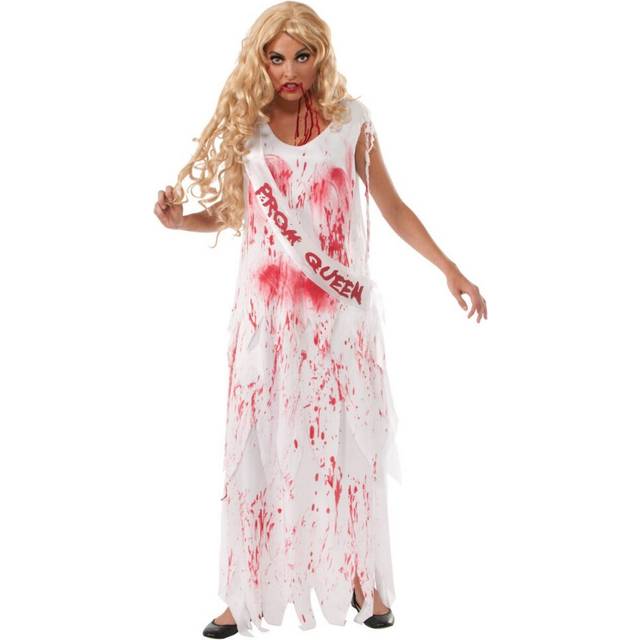 (Standard, White/Red) Rubies Bloody Prom Queen Costume
