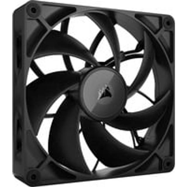 CORSAIR iCUE LINK RX140 MAX 140mm Tjock PWM-Fläkt – Högt Statiskt Tryck – Flytande Kristallpolymer – Välvda Magnetisk Lager – Enpack – Svart