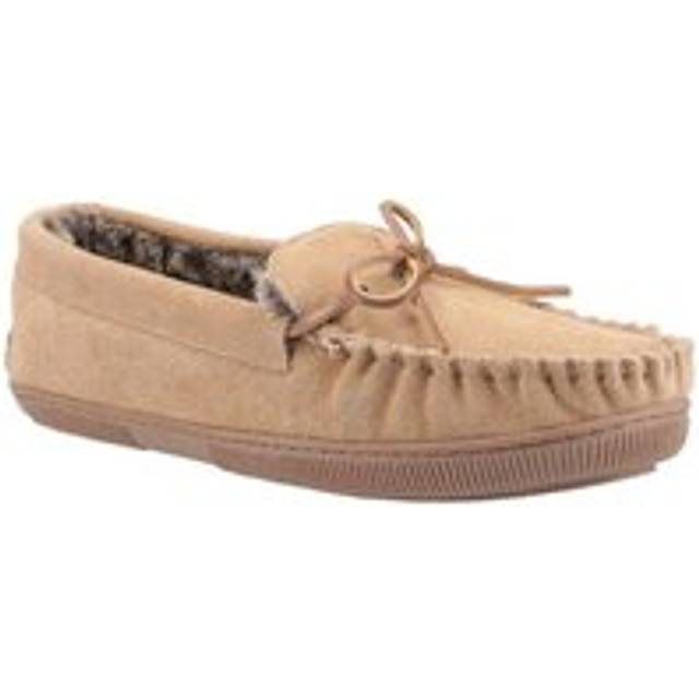 Hush Puppies Ace Slip On Memory Foam Men's Slippers Men's | Slip On Shoes  | Tan  | UK Size 12
