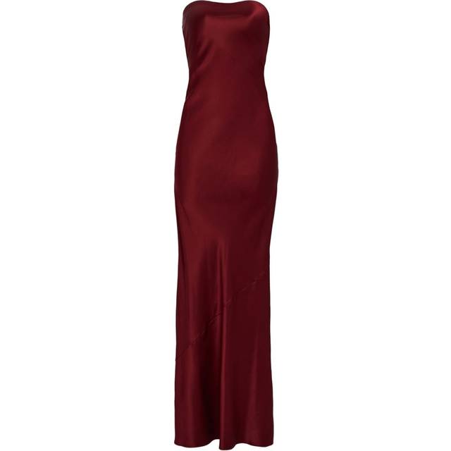 Retrofete - Keaton silk strapless gown - women - Silk/Spandex/Elastane - S - Red