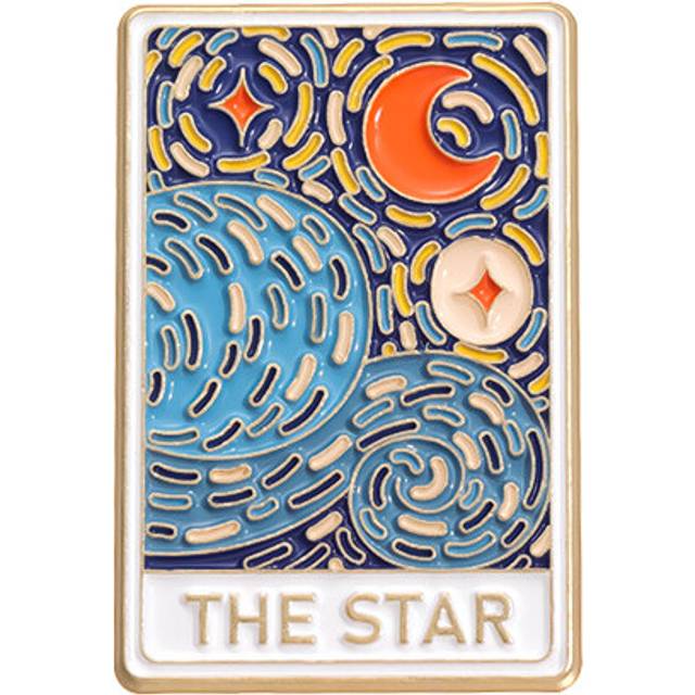 (QHXZ2158) Artistic Geometric Alluring Badge Style Brooches With Cartoon Characters In Rich Colors For Fashionable Men And Womens Accessory