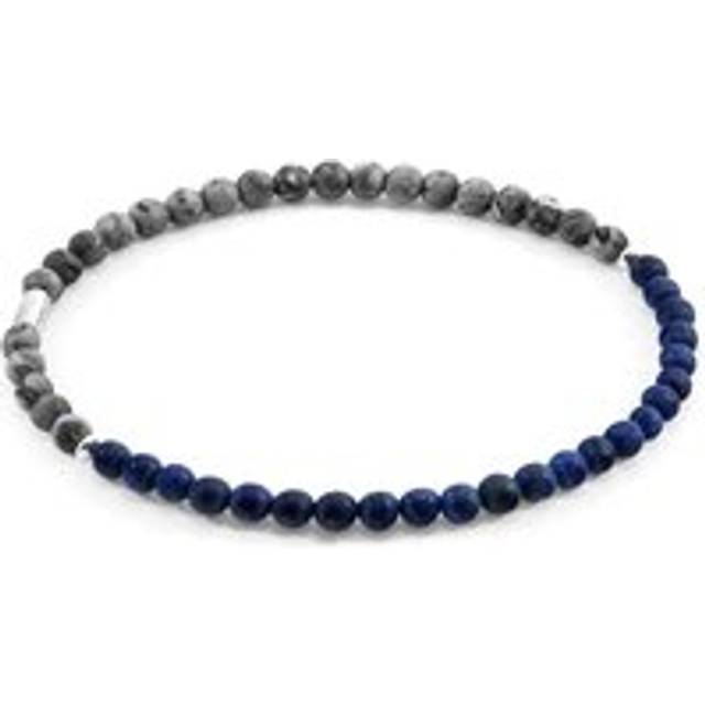 Alexander Silver and Stone SKINNY Bracelet - Blue - 19cm