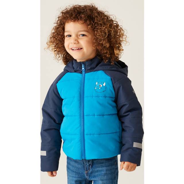 Regatta Kids Water-repellent Animal Quilted Jacket Blue, Size: 18-24 Months
