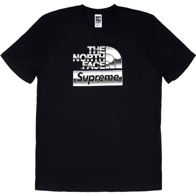 Supreme SS18 x The North Face Metallic Logo TShirt Black Logo Tee SUP-SS18-141