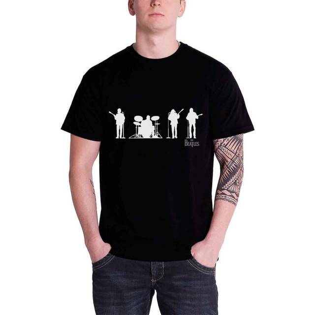(S, Black) The Beatles Unisex Adult Saville Row Lineup T-Shirt