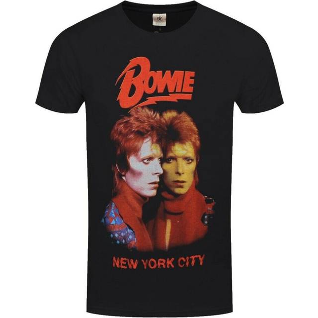 (XL, Black) David Bowie Unisex Adult New York City T-Shirt