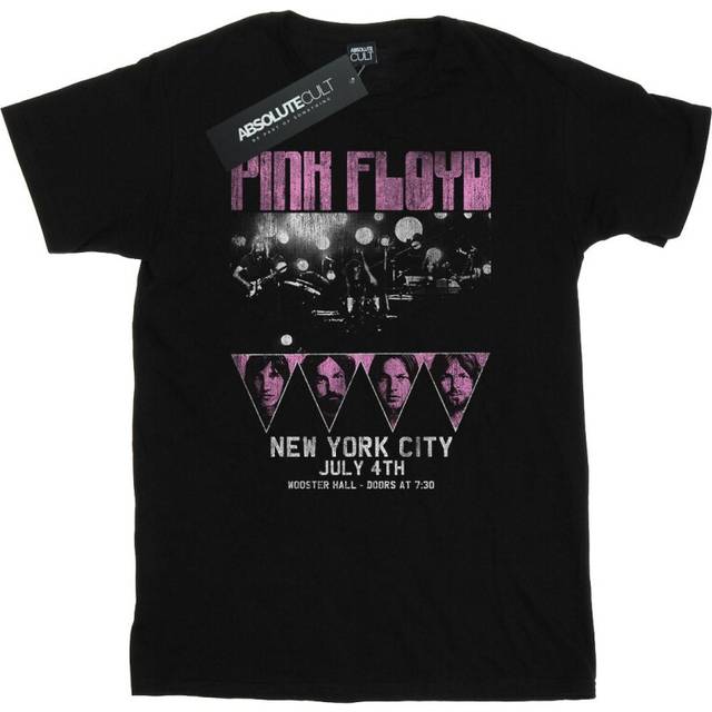 (L, Black) Pink Floyd Mens Tour NYC T-Shirt