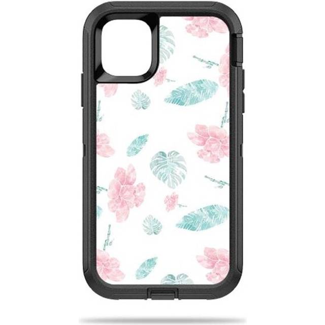 MightySkins OTDIP11-Paper Flowers Skin Decal Wrap for OtterBox Defender iPhone 11 Sticker - Paper Flowers