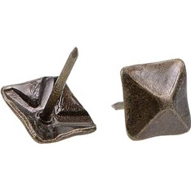 Upholstery Nails Tacks 12mm Square Head Antique Furniture Nails Pins Bronze Tone 20 Pcs