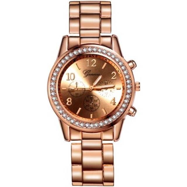 (rose gold) Women's Geneva Classic Watches Luxury Watch Women Watches Rose Gold Women's