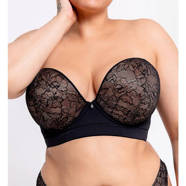 Curvy Kate Hey Girls SuperPlunge Strapless Multiway Bra Black/Latte