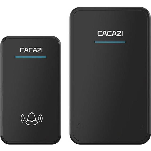 Cacazi A8 DC Wireless Doorbell Waterproof 300M Remote Long Range Door Bell 48 Rings 6 Volume Door Chime