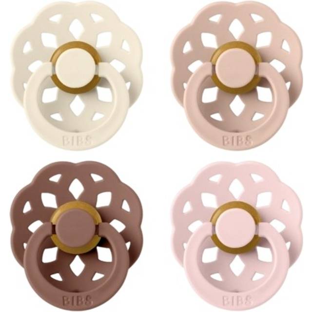 BIBS Boheme Latex Ivory/Blush/Woodchuck/Blossom 4-pack - Flera storlekar