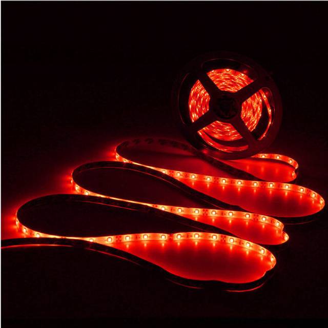 (Red) Wireless Waterproof LED Strip Light 16FT 12V 5M 300LED For Motorcycle Boat Truck Car SUV