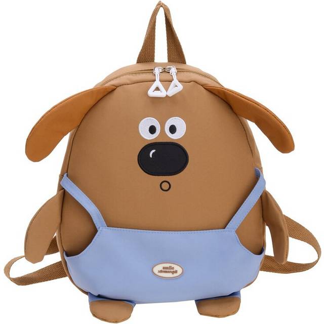 (Brown Dog) And Cute Fashionable Gender Neutral Kids Backpack In Multiple Colorful Bear Designs