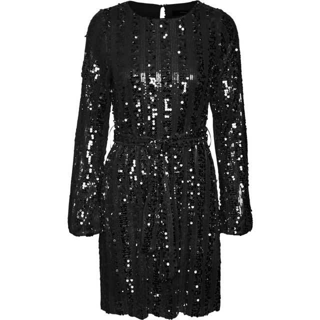 VERO MODA dame kjole VMEFA - Black Black sequins