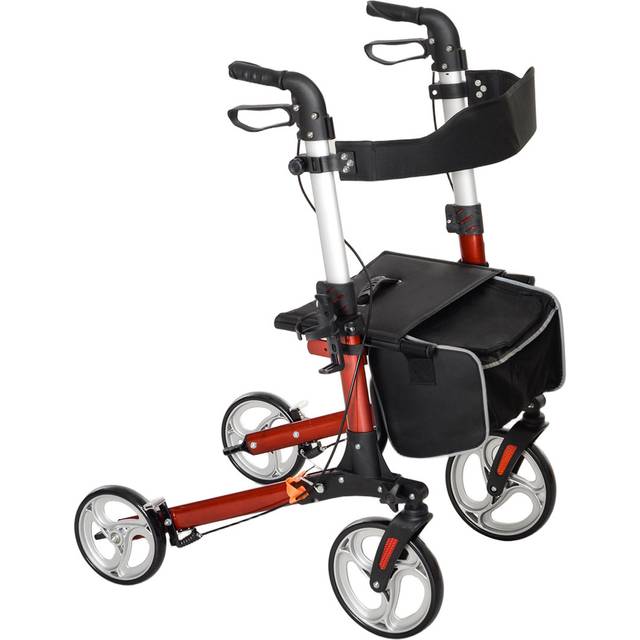 Betrina 106 H x 60 W Rollator Walker - Red (106cm H X 60cm W X 78cm D)