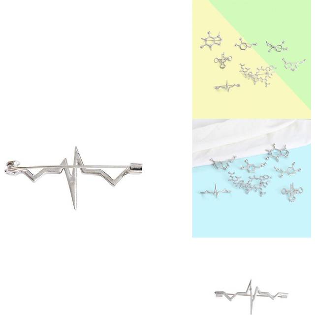 Metal Modern Badge Brooch With Geometric Design For Attaching To Uniforms Or Outfits