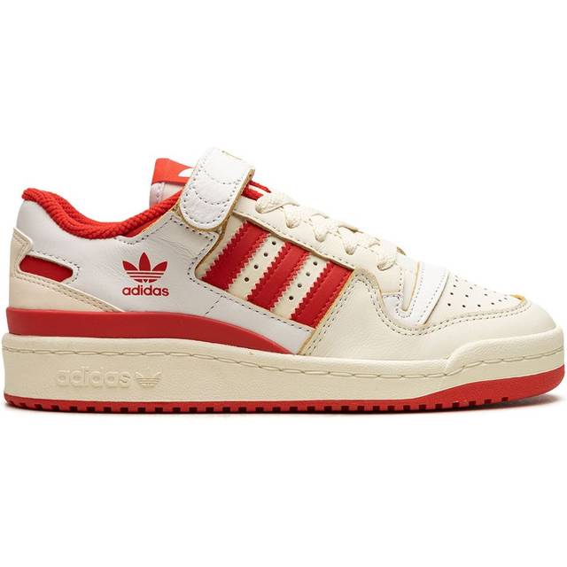 adidas - side-stripe leather sneakers - women - Leather - 10 - Neutrals