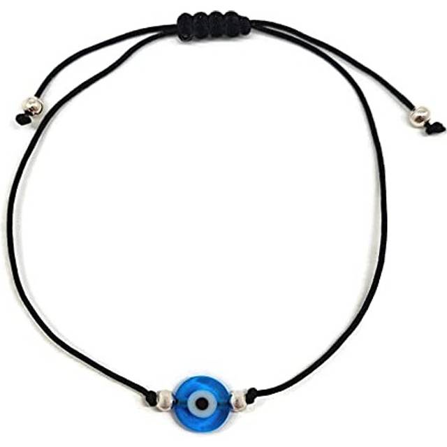 MYSTIC JEWELS Classic Eye of Good Luck Bracelet with Red Thread for Gift (Black)